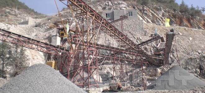 蘇丹200噸花崗巖石料生產(chǎn)線